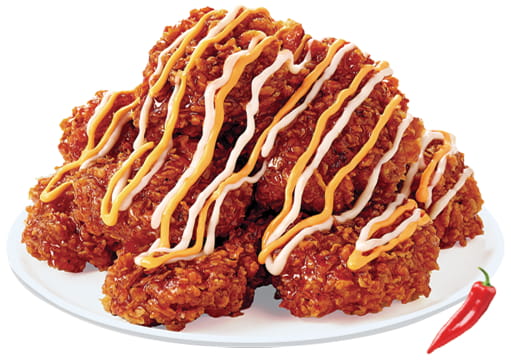 旨辛チーズ
ヤンニョムチキン
（テイクアウトのみ）